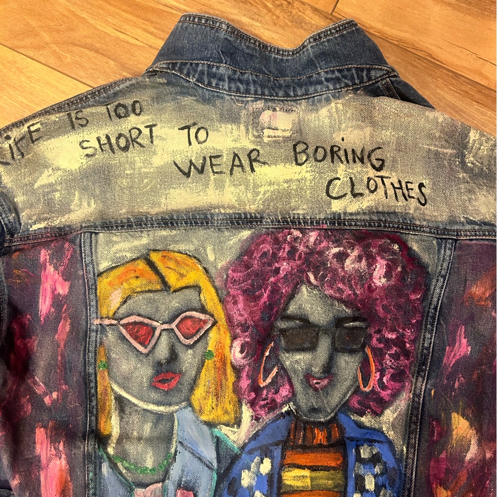 American Eagle denim trucker jacket